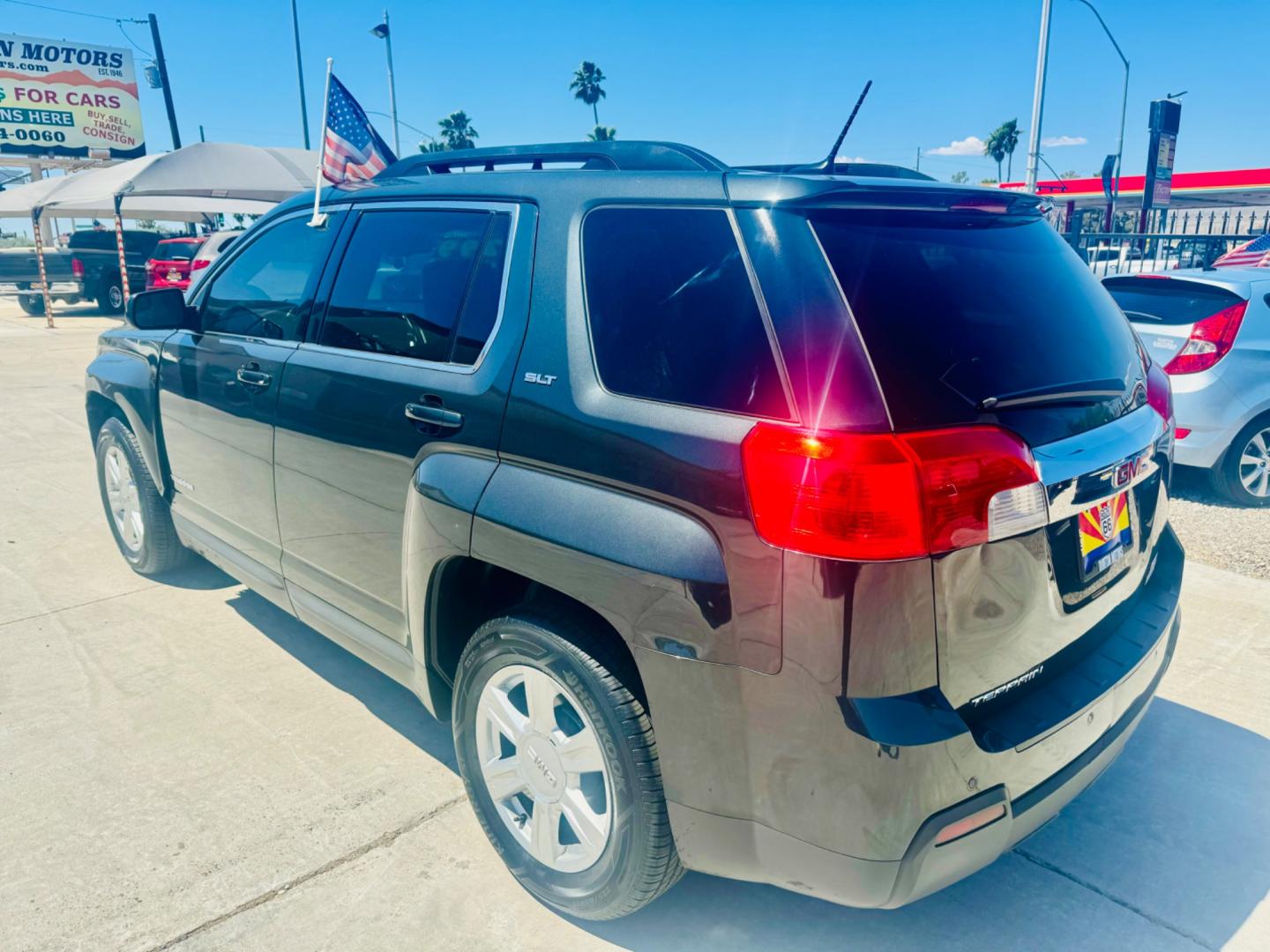 2014 grey GMC Terrain (2GKALSEK1E6) , located at 2190 Hwy 95, Bullhead City, AZ, 86442, (928) 704-0060, 0.000000, 0.000000 - 2014 GMC Terrain SLT-1. In house financing 93k miles. Brand new tires. completely safety and serviced. Buy Here pay Here. we finance. runs great. Free carfax. Free warranty. - Photo#2